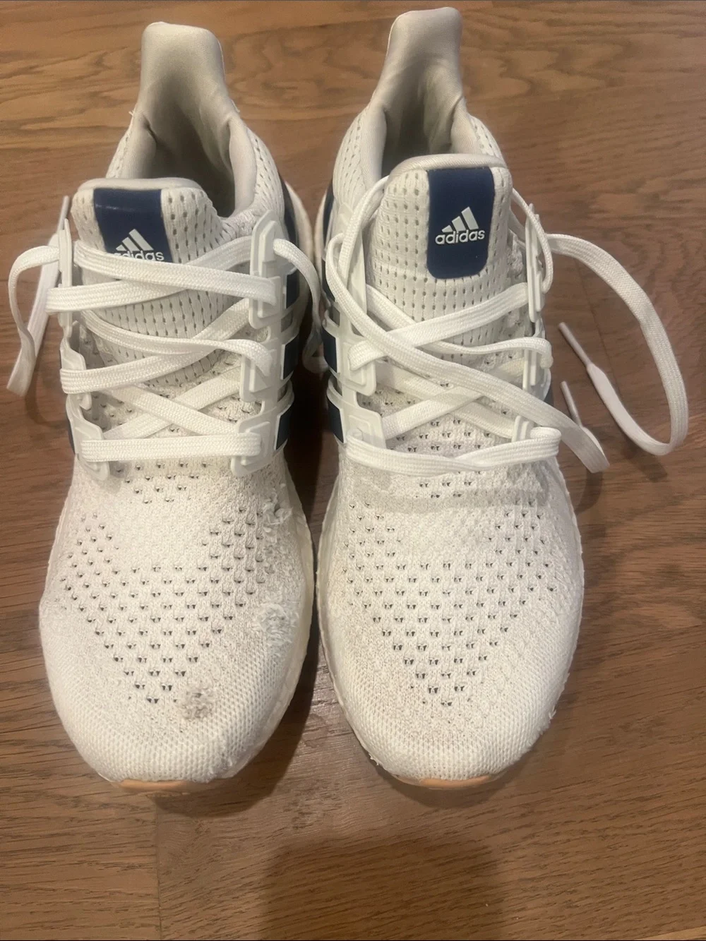 adidas Men’s White & Navy Athletic Sneakers